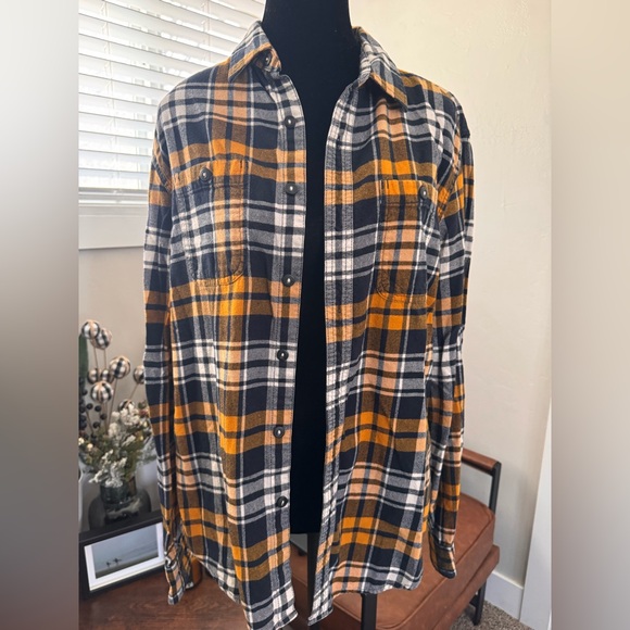 American Eagle Outfitters Other - American Eagle Outfitters Checkered Shirt in Blue and Orange
